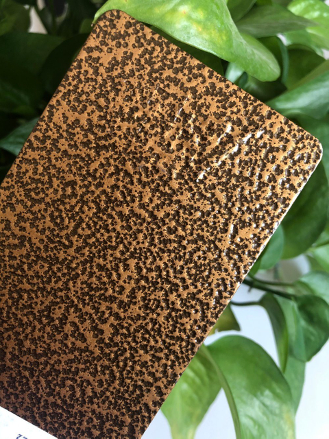 Prix ​​de gros Fournisseur de revêtement en poudre de texture de ton de marteau en cuivre antique