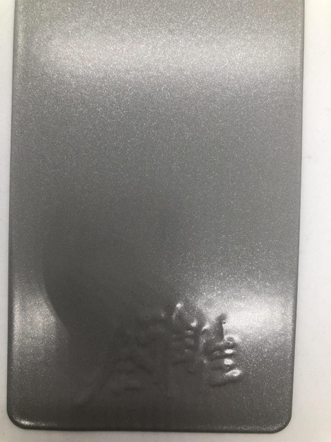 Revêtement en poudre de pulvérisation de finition argent noir effet métal marteau
