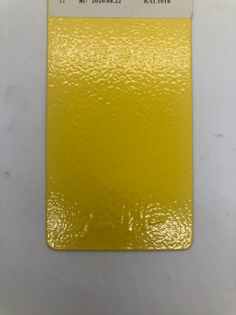 Revêtement en poudre de rides de couleur orange signal Ral 2010 pour pulvérisation électrostatique intérieure, fabrication de résine époxy polyester, peinture de revêtement en poudre colorée