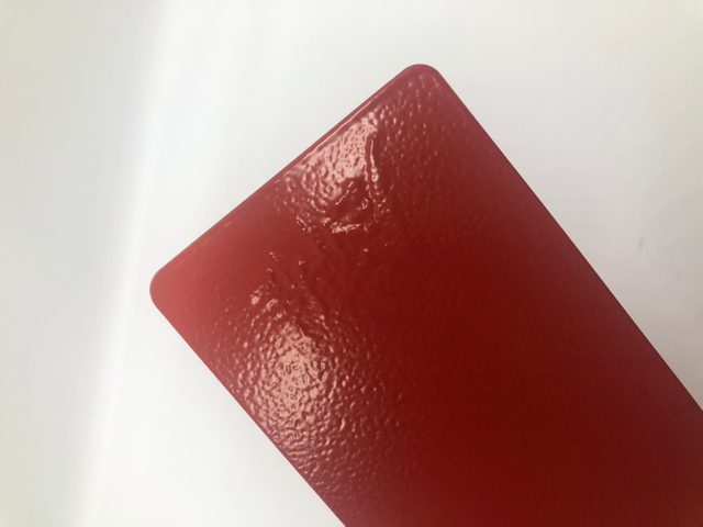 Peinture de revêtement de poudre de polyester époxyde d'effet de ride de couleur rouge