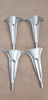 Revêtement en aluminium de poudre de résine époxyde de polyester thermodurcissable électrostatique de peinture de jet de couleur de Ral