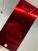 Revêtement décoratif à haute brillance de poudre de jet en métal rouge d'effet transparent de résine de polyester