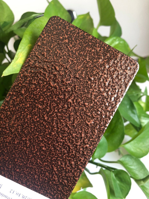 Peintures de revêtement en poudre métallique de type artistique en polyester époxy avec finition de texture de rides au sol blanc sur noir