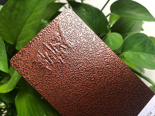 Revêtement en poudre de texture de marteau brut en bronze antique/cuivre en polyester pur pour porte en acier et en fer