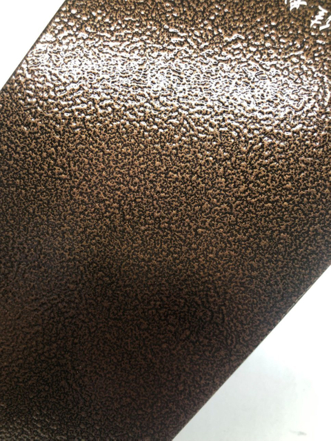 Revêtement en poudre de texture de marteau brut en bronze antique/cuivre en polyester pur pour porte en acier et en fer