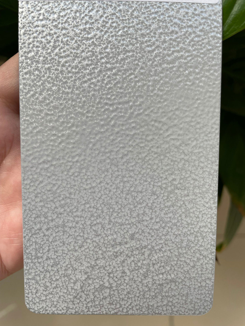 Revêtement en poudre de polyester perle argentée métallique, peinture de revêtement en poudre époxy métallique